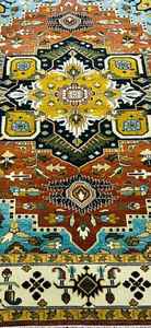 Alfombras de lana anudadas a mano personalizables Sherapi Patrón abstracto hecho a mano para uso doméstico o hotelero - Product Image 4