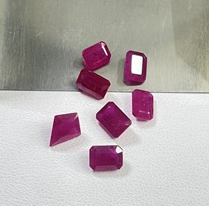 Rubis du Mozambique de qualité supérieure, 100% naturel, chauffé, 5x7 mm, forme mixte, couleur rose rougeâtre, pierre précieuse en vrac pour la fabrication de bracelets - Product Image 2