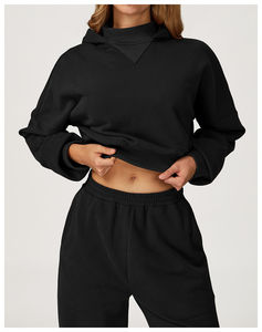 Fabricantes de alta calidad Sudadera con capucha Impresión de soplo personalizada Sudadera con capucha suelta Tallas grandes Sudaderas con capucha para mujer - Product Image 2