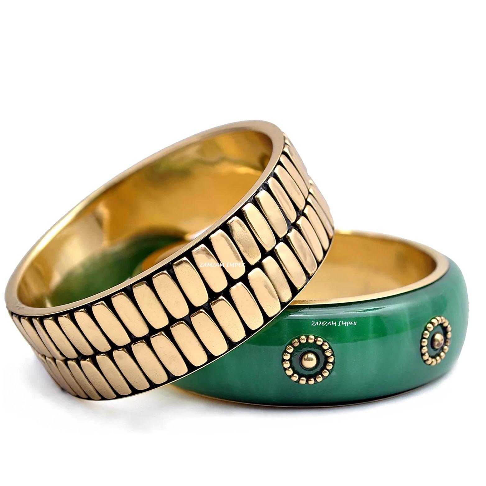 Green & Metallic Golden