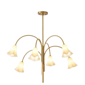 Luces colgantes de metal personalizadas nórdicas modernas, candelabro grande de lujo para escaleras de hotel, decoración de boda, techo alto, superventas - Product Image 2