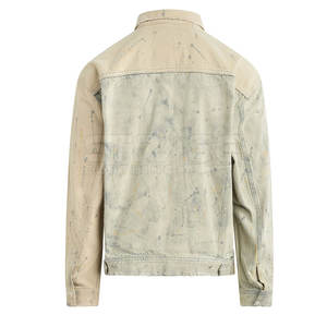 Nouvelle conception Veste en jean en toile pour homme Couleur personnalisée Logo sur le devant Streetwear d'hiver Écologique - Product Image 2