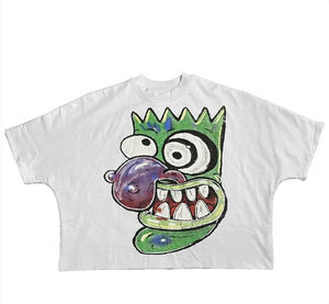 Camisetas recortadas de gran tamaño de verano para hombre, ropa de calle Y2K con estampado de algodón 100% gráfico personalizado, ropa de verano de punto - Product Image 3