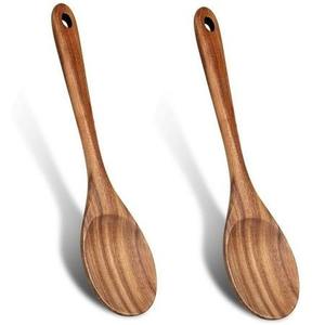 Cuillère en bois ArtisanVibe avec grain unique et revêtement écologique, ensemble compatible lave-vaisselle et facile à nettoyer pour cuisines bio - Product Image 2