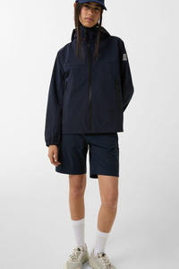 Veste Leska Softshell pour femmes bleu foncé de qualité supérieure personnalisée Prix d'usine Manches complètes et vestes d'extérieur coupe-vent pour femmes - Product Image 5