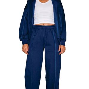 Sudaderas con Capucha Extra Grandes para Mujer, Cierre de Cremallera, Ajuste Holgado, Felpa de Algodón, Logotipo Personalizado, Proveedor de Ropa Urbana de Marca Privada para Sudaderas de Mujer - Product Image 5