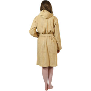 Women's 100% Cotton Knee-Length Bath Robes Quick Dry Plain Dyed <b>with</b> Terry/Waffle Fabric Least Price - Product Image 2