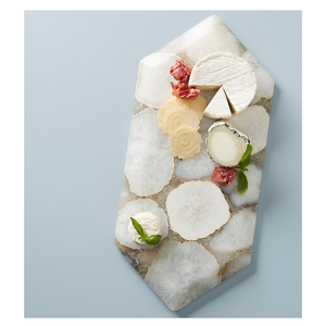 Bandeja de servicio de ágata artesanal única al por mayor, bandeja de piedra desechable para un entretenimiento elegante, artículos de bajo precio - Product Image 2