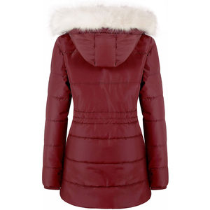 Parkas d'hiver pour femmes respirantes et écologiques avec rembourrage en coton, manteaux longs à capuche pour streetwear - Product Image 2