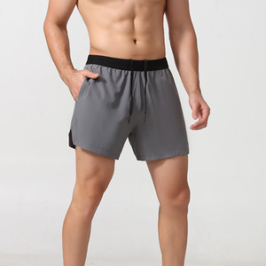 Short de gymnastique personnalisé, nouveauté, haute qualité, respirant, maille, insertion, polyester, spandex, séchage rapide, recyclé, entraînement pour hommes - Product Image 2