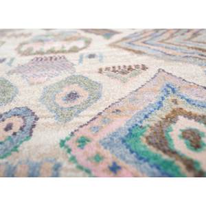 Alfombras Anudadas a Mano de Lana y Seda de Bambú con Patrón Geométrico Manchaha, Rosa y Morado para Uso Doméstico-Les-1995 - Product Image 3
