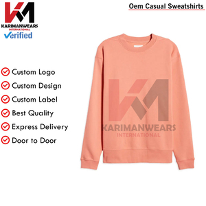 Jersey holgado informal para hombre con cuello pesado Diseño a rayas personalizable, sudaderas cómodas de mezcla de poliéster/algodón - Product Image 5