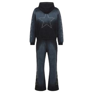 ชุดวอร์มประดับคริสตัลแบบซันเฟดสุดเทรนดี้ ดีไซน์พรีเมียม ผ้าคุณภาพสูง เหมาะสำหรับใส่ลำลองหรือสตรีทแวร์ สำหรับทุกเพศ - Product Image 2