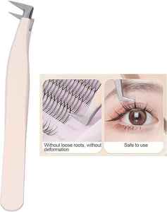 Pinzas de Acero Inoxidable para Extensión de Pestañas con Puntas de Fibra, Alicates para Pestañas, Suministros Profesionales para Injertos de Pestañas - Product Image 4