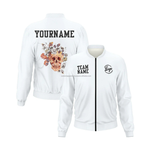 Chaqueta universitaria de lana 100% personalizada con estilo de letras para hombre, con cuello levantado y logotipo bordado en la parte delantera con monograma de estilo de letra personalizada para hombre - Product Image 1