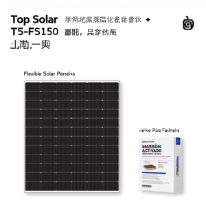 Panneau solaire monocristallin Top Solar TS-FS150 - Product Image 2