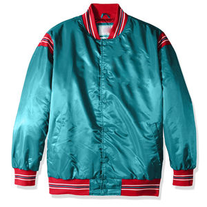 Chaquetas Bomber de Satén de Seda para Hombre de Alta Calidad, Chaquetas Casuales de Invierno con Diseño Universitario Bordado con Parches de Chenilla Personalizados - Product Image 3