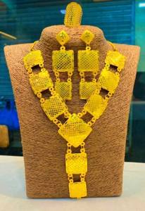 18พันทองชุบ3มิลลิเมตรไมครอนผู้ผลิตสร้อยคอเครื่องประดับตุรกีออกแบบสร้อยคอสำหรับผู้หญิงแต่งงาน - Product Image 3