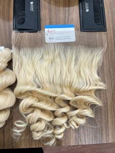 ผมมนุษย์ผมต่อจากเวียดนาม100% เป็นลอนสี613 # ผมมนุษย์พร้อมส่ง - Product Image 4