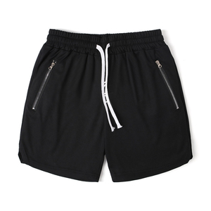 High Quality Summer Gym Sports Shorts for Men Breathable Zipper Pocket Mesh Shorts Casual Cotton With Solid Pattern Decoration - Product Image 3