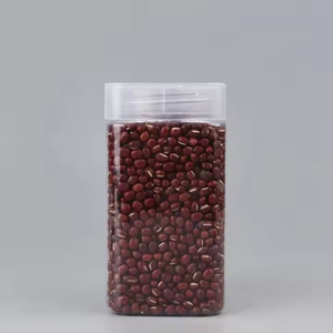 Fábrica Pavico de Vietnam, venta al por mayor, tarros cuadrados de plástico para alimentos con logotipo personalizado impreso para dulces y galletas para frutos secos - Product Image 2