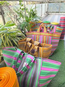 Grands sacs à provisions écologiques en nylon et polypropylène recyclés Sacs en vrac durables fabriqués en Inde pour les supermarchés - Product Image 4