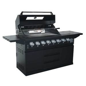 Cuisine extérieure Hyxion avec revêtement en poudre noire, barbecue à <span class=keywords><strong>gaz</strong></span> 6B - Product Image 3