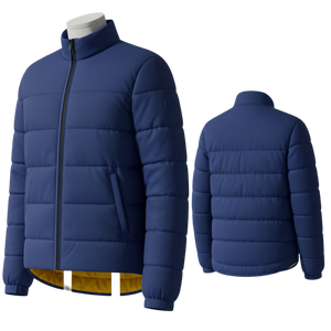 Veste matelassée en toile d'hiver moderne avec capuche, coupe-vent, doublure intérieure douce et couche d'isolation haute densité - Product Image 6