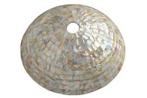 Lavabo de Baño de Lujo Moderno con Incrustaciones de Nácar, Ecológico, Color Personalizado, Tamaño Personalizado, Montaje de Grifo de un Solo Orificio, para Hogar y Hotel - Product Image 3