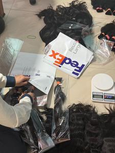 Extensiones de cabello humano virgen de trama doble máquina Remy indio sin procesar venta al por mayor Color Natural de alta calidad - Product Image 6