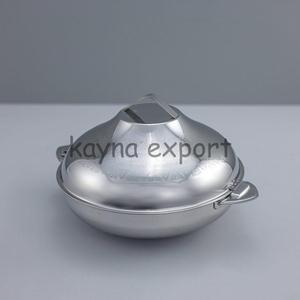 Casserole en acier inoxydable de 24 cm de diamètre, isolée, avec couvercle, couleur rouge, forme ronde, pour servir les aliments - Product Image 4