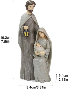 Figuras <span class=keywords><strong>de</strong></span> Resina del Nacimiento <span class=keywords><strong>de</strong></span> Jesucristo, Decoración <span class=keywords><strong>de</strong></span> Pesebre Navideño, Estatuas Religiosas <span class=keywords><strong>de</strong></span> Poliresina, Escultura - Product Image 6