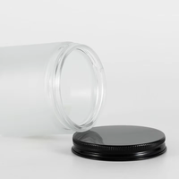 Bouteille en verre dégradé givré de 4 oz (120 ml) en gros, pot en verre givré à parois droites avec bouchon en ABS/aluminium/phénolique