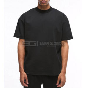 เสื้อยืดคอกลมแขนสั้นสำหรับผู้ชายเสื้อยืดผ้าฝ้ายลำลองพิมพ์ลายน้ำหนัก300กรัม - Product Image 1