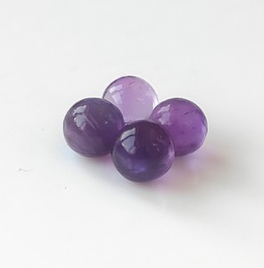 Esfera de bolas redondas de amatista genuina de 9mm, cuentas individuales sin perforar, joyería DIY, piedras preciosas, amatista suelta Natural de alta calidad - Product Image 3