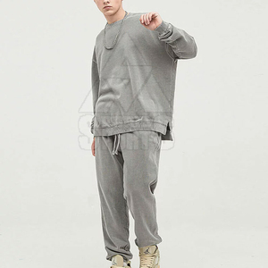 ชุดฮู้ดดี้และกางเกงแฟชั่นคุณภาพสูง ปี 2026 ชุดกีฬาผ้าฝ้าย ชุดวอร์มแบบสวมใส่สบาย ออกแบบเองได้ ชุดแทรคสูทผู้ชาย - Product Image 2