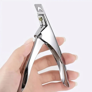 Clipper ศิลปะเล็บมืออาชีพประเภทพิเศษ U Word เคล็ดลับเท็จเครื่องตัดขอบแต่งเล็บสแตนเลสสีสันสดใสเล็บเครื่องมือ - Product Image 5