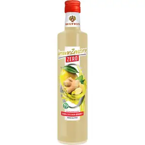 مشروب ليمون و زنجبيل إيطالي ممتاز صفر-VEGANOK معتمد ليكون مخفف للسكر بدون إضافة سعرات حرارية