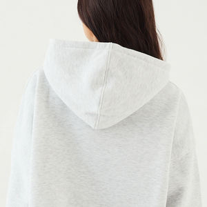 Prix bas et haute qualité pour les acheteurs en gros / Sweat à capuche pour femmes en matière durable avec épaules tombantes, design pour vêtements d'extérieur - Product Image 5