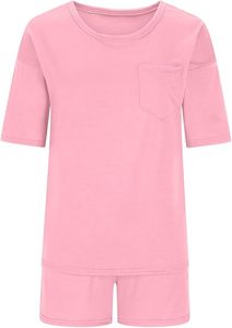 Ensembles de t-shirts et shorts pour femmes en couleur unie teinte unie Dernier design de mode Respirant Vêtements décontractés Ensemble jumeau féminin - Product Image 5