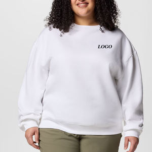 Sudadera de Color Sólido con Diseño de Logotipo Personalizado para Mujer, Ropa Casual de Manga Larga, Diseño de Alta Calidad para Compradores al por Mayor/Cuello Redondo - Product Image 1