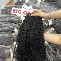 Extensiones de cabello Remy virgen vietnamita para trama de rizos con extremos dobles dibujados, todos los colores teñibles disponibles en Stock