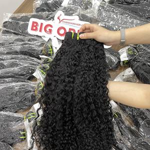 Extensiones de cabello Remy virgen vietnamita para trama de rizos con extremos dobles dibujados, todos los colores teñibles disponibles en Stock - Product Image 3