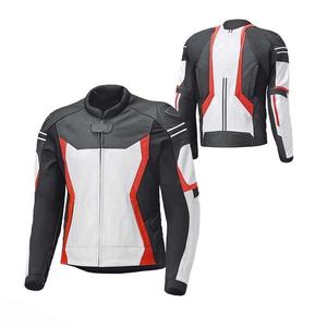 Veste de moto d'hiver sur mesure de haute qualité en cuir véritable respirant avec vêtements de course automobile Cordura imperméables - Product Image 4
