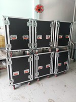 Boîtier de protection pour équipement PA/DJ 10U 12U 16U Personnalisable avec tiroirs verrouillables, valise de transport portable