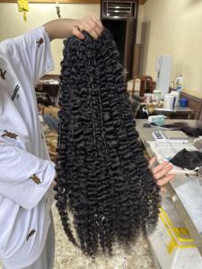 Cabello rizado birmano vietnamita crudo vendedores de cabello natural virgen sin procesar vendedor de cabello vietnamita - Product Image 2