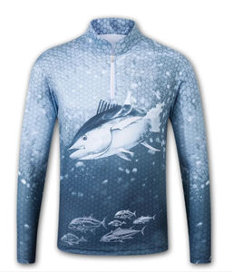 Jersey de Pesca de Manga Larga de Alta Calidad con Impresión Digital Personalizada, Secado Rápido, 100% Poliéster, UPF 50+, Impermeable y Resistente al Viento - Product Image 2
