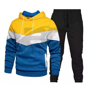 Ensemble de survêtement décontracté pour homme, grande taille, hiver, avec logo personnalisé, de haute qualité, en coton, 2023 - Product Image 3