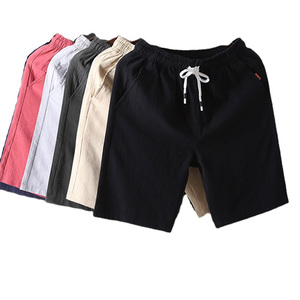 ขายส่งกางเกงขาสั้นยิมบุรุษชายโลโก้ที่กําหนดเองกีฬาผ้าฝ้ายกระเป๋ายืดหยุ่นสั้นเพาะกายกางเกงเหงื่อ - Product Image 1