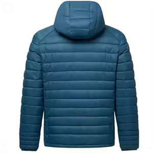 Veste rembourrée style rue haute en polyester 100% pour hommes, manches longues, doudoune d'hiver mince - Product Image 3